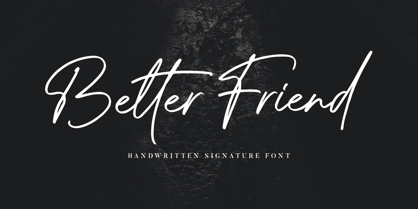 Шрифт Better Friend